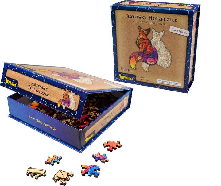 Image du produit Philos Artefakt Puzzle en bois 2 en 1 renard (143 pièces)