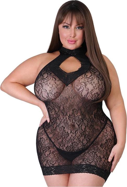 Fifty Shades of Grey Captivate Plus Size Mini Dress One Size Queen - Black (XL)
