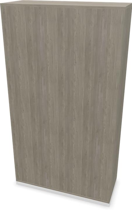 Bianco, Cuba grigio, Legno decorativo grigio con struttura