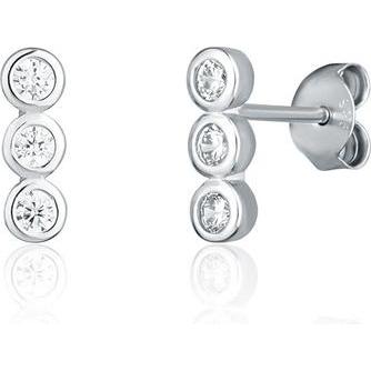 JVD, Ohrringe, Timeless silver earrings with clear zircons SVLE1773XJ4BI00