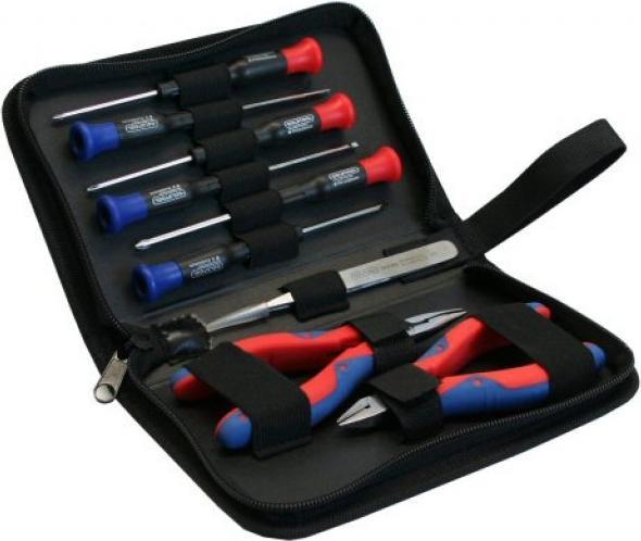 Actual product image InLine Tool set for computers and electronics, 9 pieces