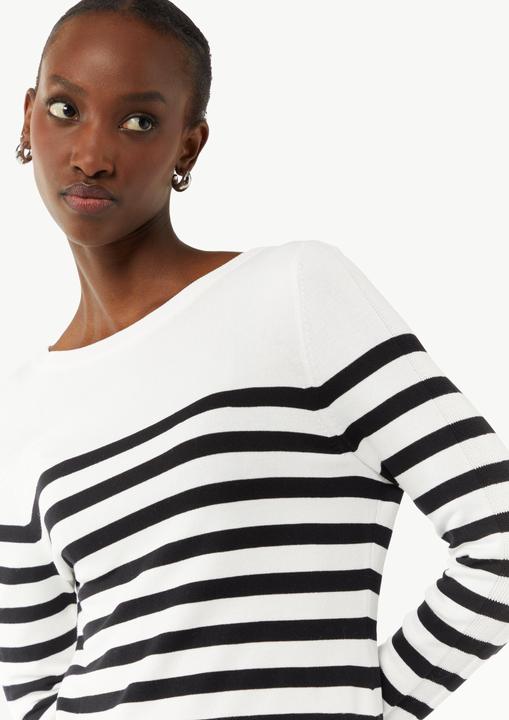 Image du produit Comma Strickpullover Strickpullover aus Viskosemix mit Kontrast-Details (34)