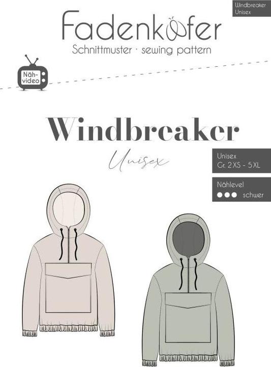 Actual product image Fadenkäfer Paper pattern windbreaker unisex
