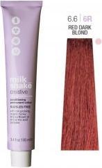 Actual product image Milk_Shake Vopsea permanenta Creative 6.66R, Blond Inchis Rosu, 100ml (Dark blonde red)