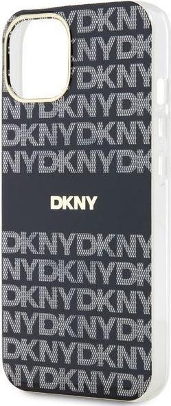 Actual product image DKNY DKHMP15MHRHSEK iPhone 15 Plus / 14 Plus 6.7" czarny/black hardcase IML Mono & Stripe MagSafe (Apple iPhone 14 Plus, Apple iPhone 15 Plus)