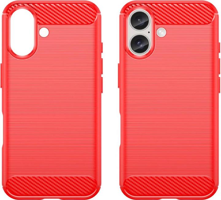Actual product image Cover-Discount iPhone 16 - Metal Carbon Look case (Apple iPhone 16)