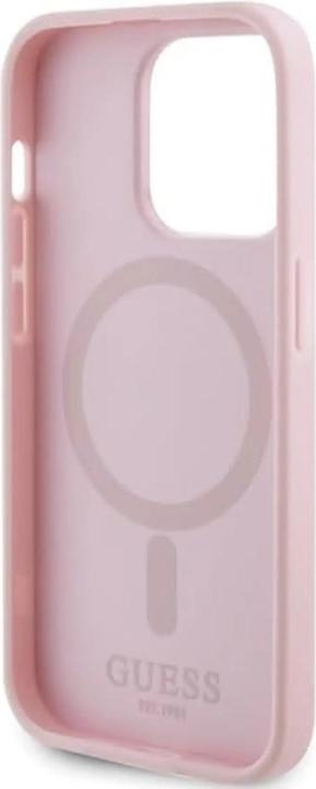 Actual product image Guess GUHMP13LPSAHMCP iPhone 13 Pro / 13 6.1" różowy/pink hardcase Saffiano MagSafe (Apple iPhone 13, Apple iPhone 13 Pro)