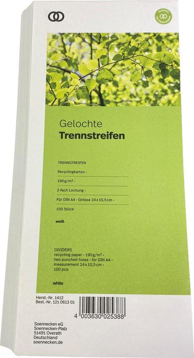 Produktbild Soennecken Trennstreifen oeco 24 x 10,5 cm (B x H)