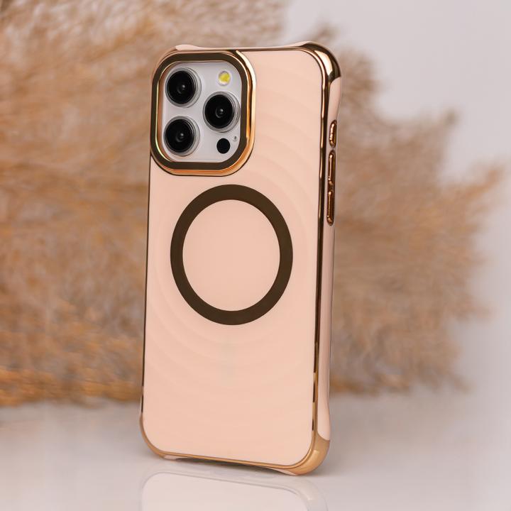 Actual product image OEM Circle Glam Mag case for iPhone 13 Pro 6,1" pink (Apple iPhone 13 Pro)