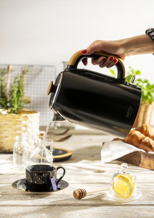 Produktbild Adler Camry CR 1342 Electric, 2200 W, 1.7 L, Stainless steel, 360 ° rotational base, Black (1.70 l)