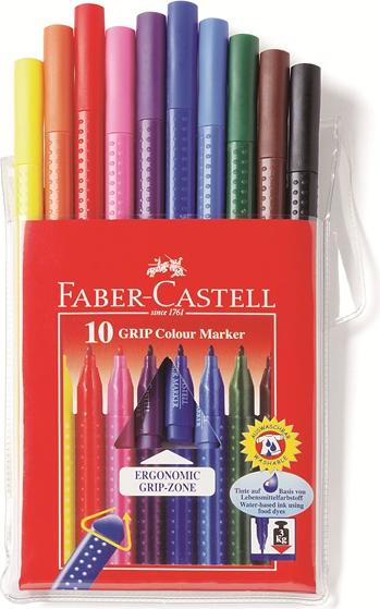Produktbild Faber-Castell Fasermaler Grip Colour (Mehrfarbig, 10 x)