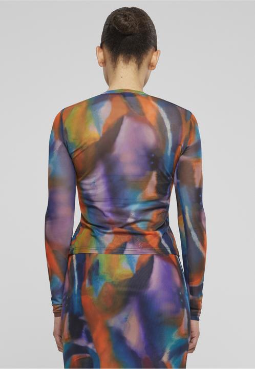 Produktbild Urban Classics Ladies AOP Mesh Longsleeve - 138403 (5XL)