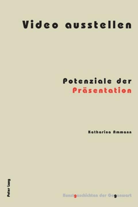 Produktbild Video ausstellen (Deutsch, Katharina Ammann, 2009)