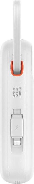 Produktbild Baseus Qpow2 Dual-Cable Digital Display Fast Charge Power Bank 10000mAh 22.5W Stellar White (10000 mAh, 22.50 W)