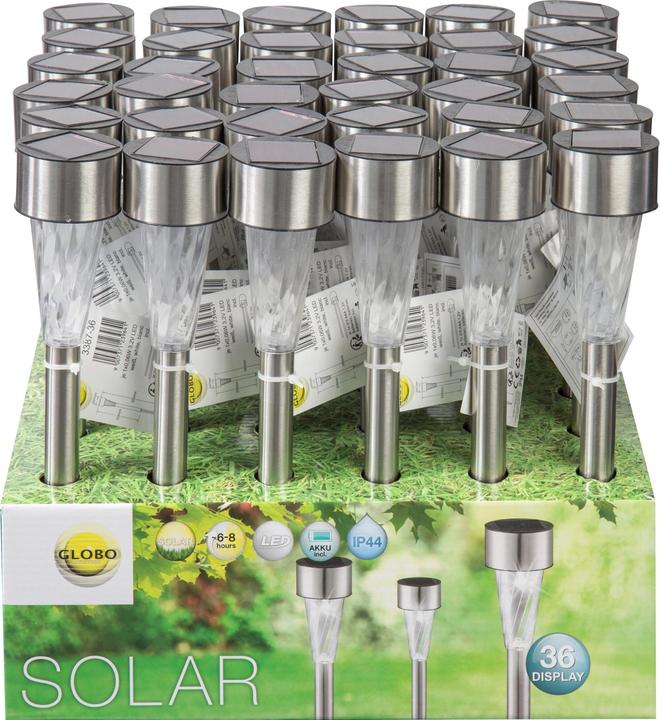 Immagine prodotto Globo Luce Solare In Acciaio Inox, 1xled (IP44)