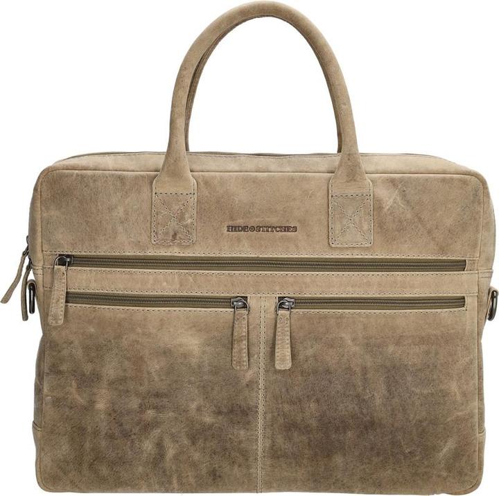Produktbild HIDE & Stitches Idaho Laptoptas 15,6 (34.5 x 19.4 cm) - Donkerzand (15.60")