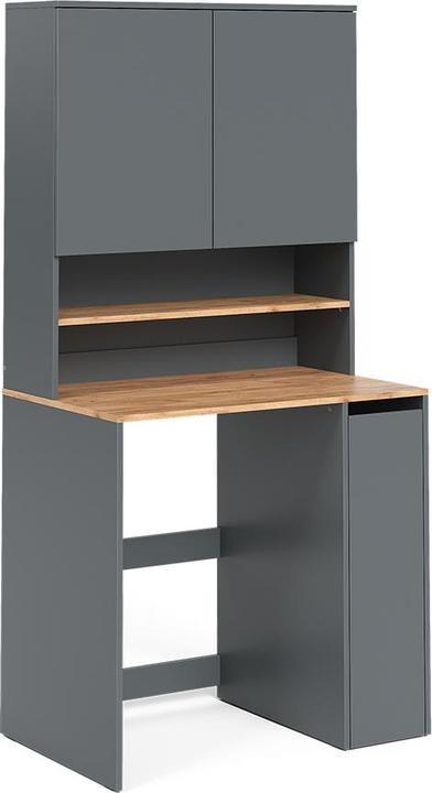 Produktbild Vicco Waschmaschinenschrank Viktor, Anthrazit/Goldkraft Eiche, 93.6 x 88.2 cm 2 Teile mit Rollregal