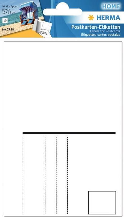 Produktbild HERMA Postkarten-Etiketten