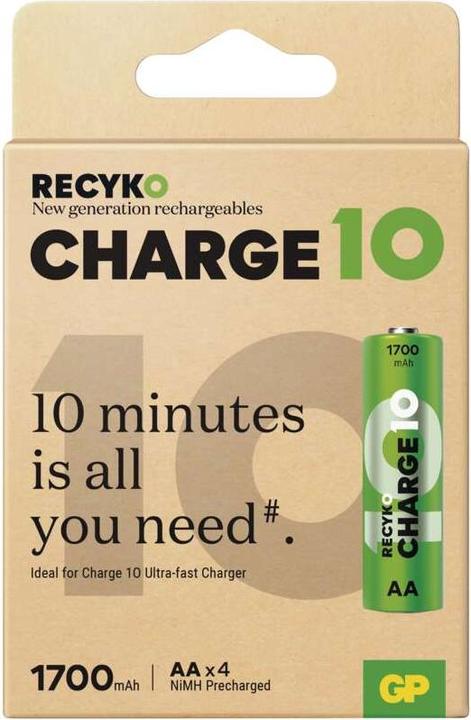 Produktbild GP Batteries Recyko Charge 10 AA battery (AA, 1700 mAh)