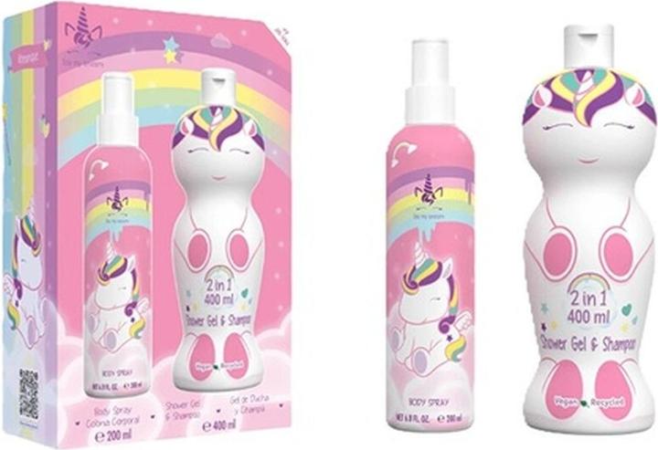 EP Line Eau My Unicorn - Körperspray 200 ml, 2-in-1 Duschgel und Shampoo 400 ml (Körperpflegeset)