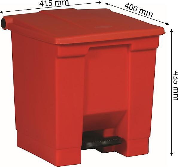 Immagine prodotto Vepa Bins Contenitore a pedale per l'industria, capacità 30 l, rosso. (30 l)