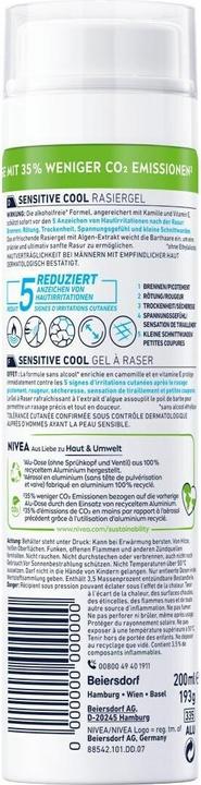 Actual product image NIVEA MEN Sensitive Cool (200 ml, Shaving gel)