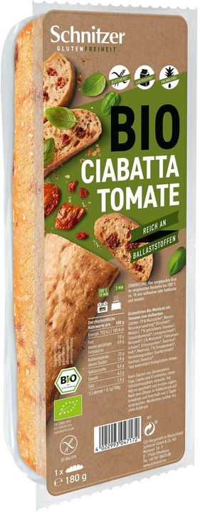Schnitzer Brot Bio Ciabatta Tomate 180 g (200 g)