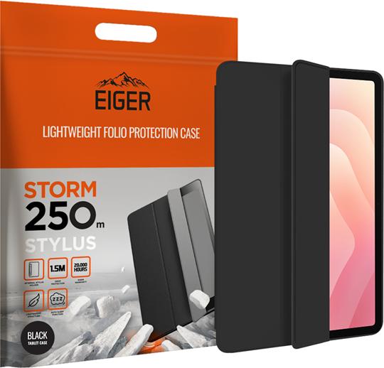 Eiger Folio-Case mit Stylus-Halterung schwarz Storm 250m Stylus Case Black (Samsung Galaxy Tab S11)