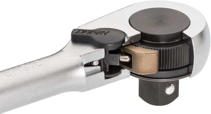 Immagine prodotto HAZET Leva a cricchetto reversibile a dentatura fine HiPer 916HP ∙ Attacco quadro, massiccio, 12,5 … (1/2")
