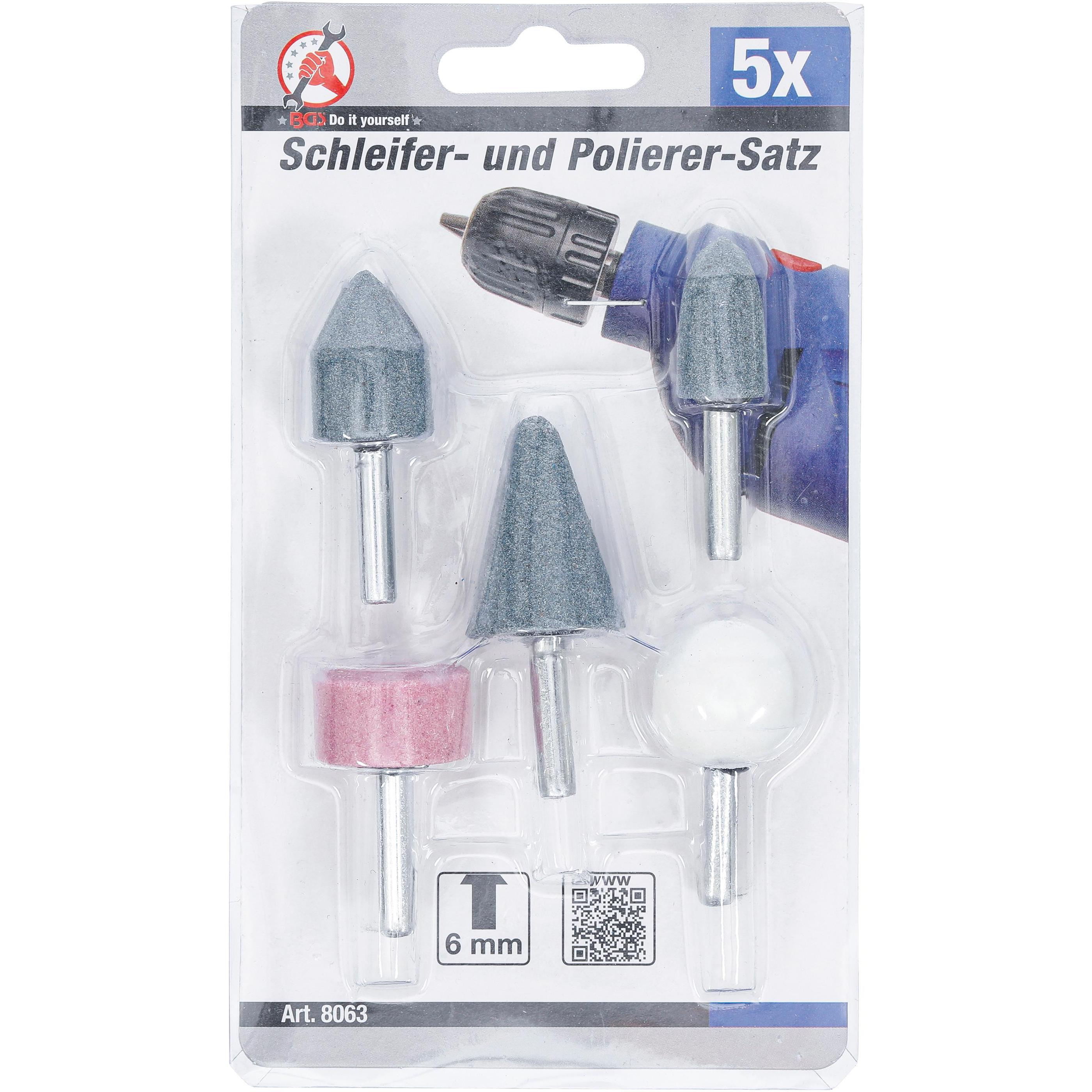 Thumbnail - BGS, Raspel + Feile, Schleifer- und Polierer-Satz 5-tlg.