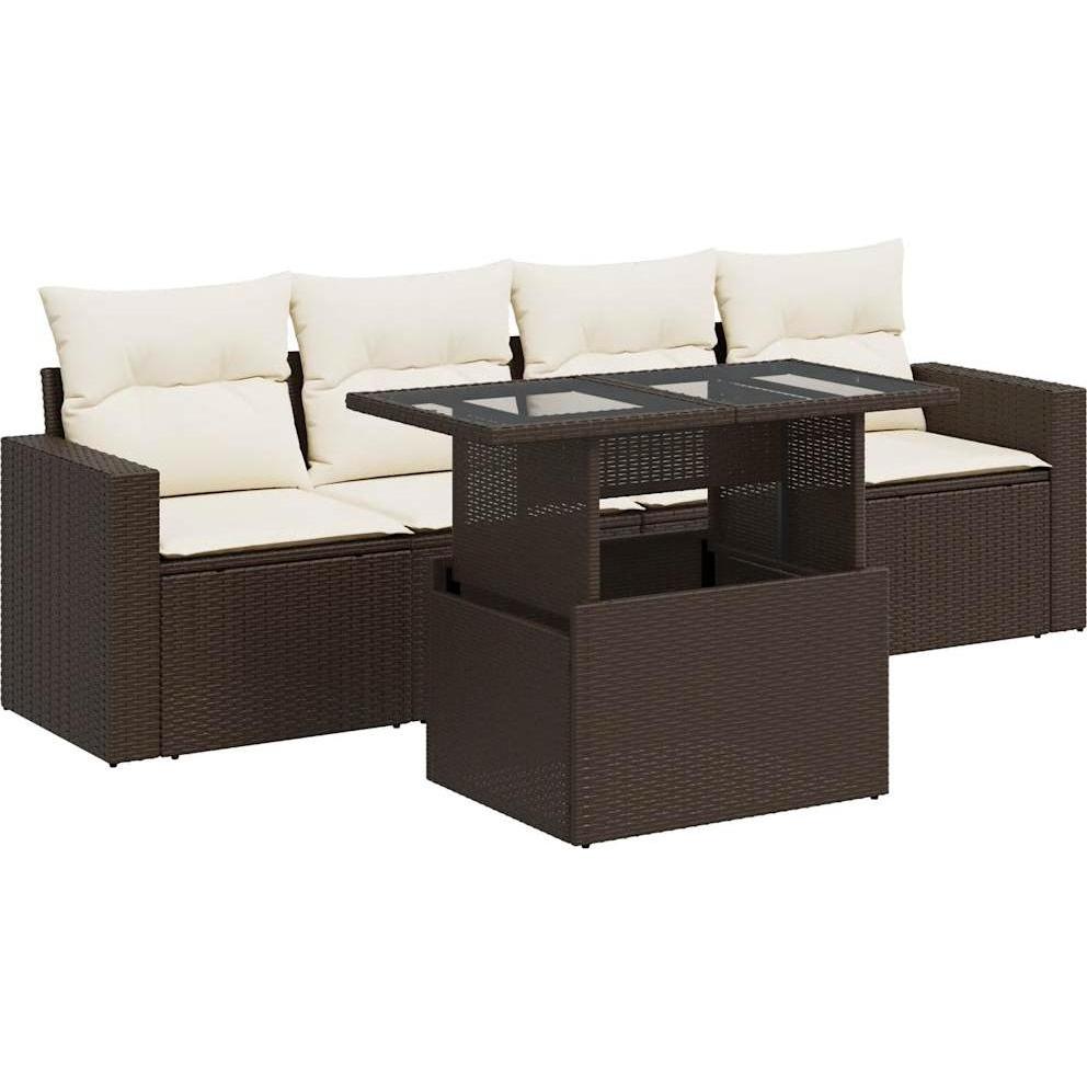 VidaXL, Gartenlounge, 10-tlg. Garten-Lounge-Set mit Kissen