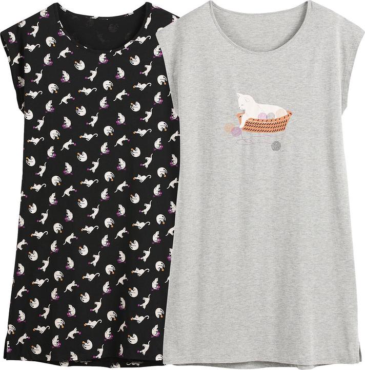 Actual product image So'home 2-pack of nightgowns with cat print (54)