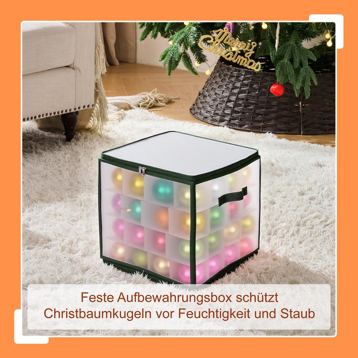 Produktbild Relaxdays Weihnachtskugel Aufbewahrungsbox (36 cm, 1x)