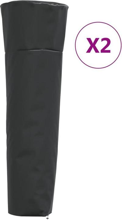 Actual product image VidaXL Radiant heater covers 2 pcs. Pyramid shape 86x47x241