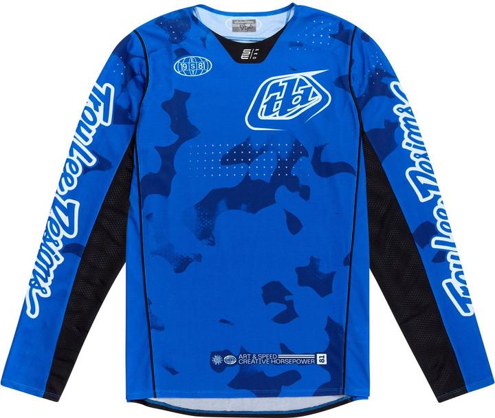 Image du produit Troy Lee Designs SE Pro Jersey, Blotted, bright blue, XL (XL)