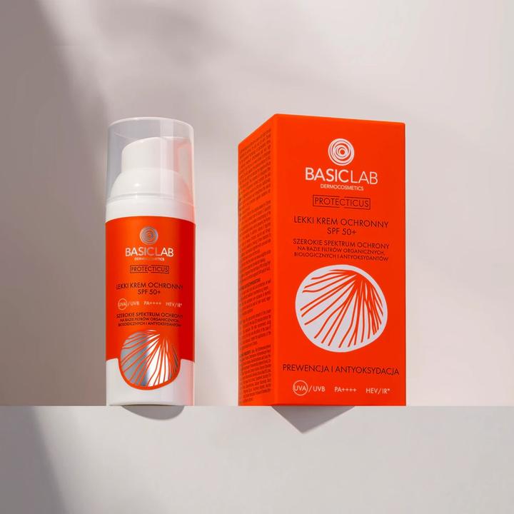 Produktbild BasicLab Protectius Prevention And Antioxidant Spf50+ Light Protective Face Cream 50Ml (Sonnencreme, SPF 50+, 50 ml)