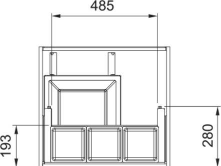 Immagine prodotto Franke Abfall-Auszugssystem Sorter Mythos Water Hub (35 l)