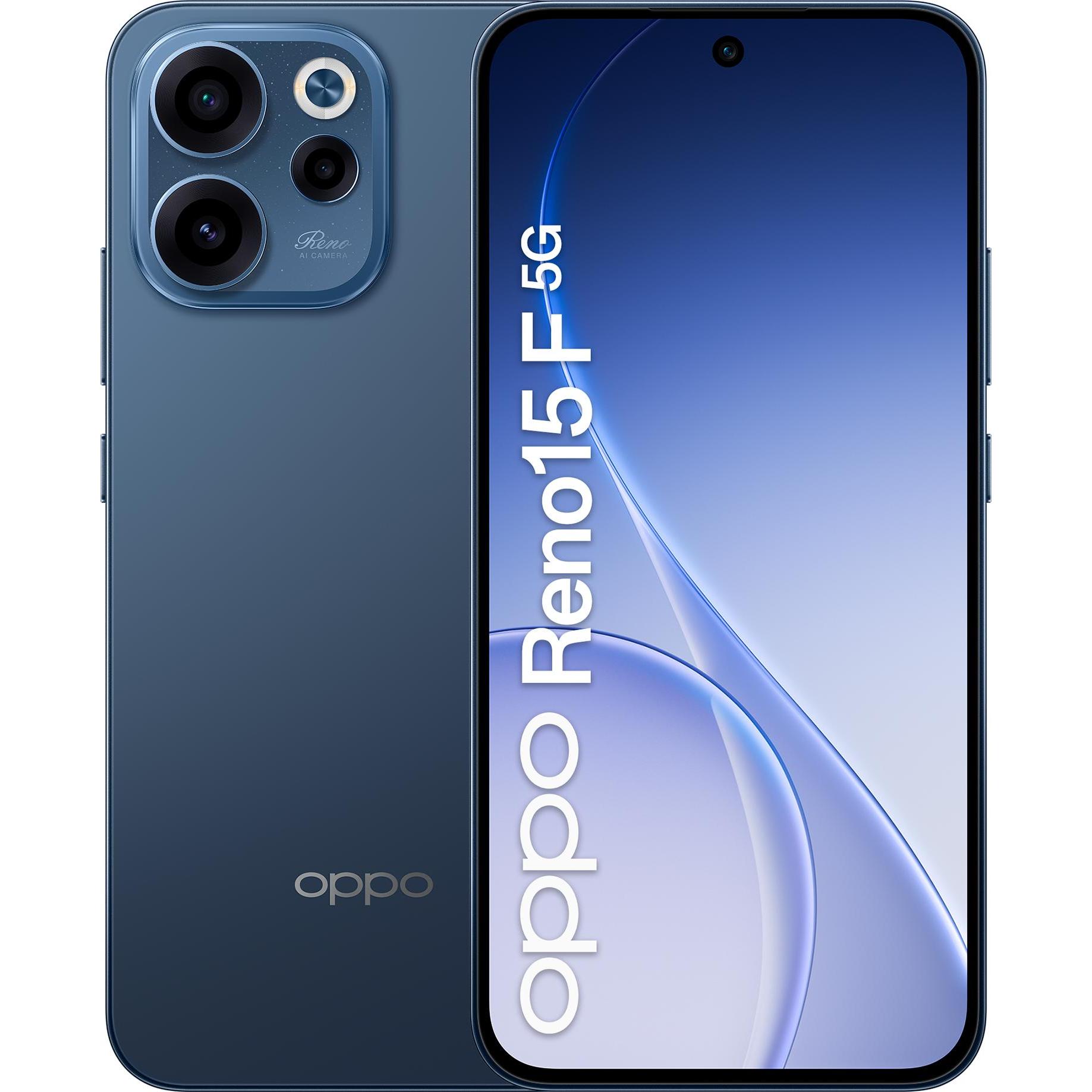OPPO 15 F 5G (256 GB, Twilight Black, 6.57", Dual SIM, 5G), Smartphone, Schwarz