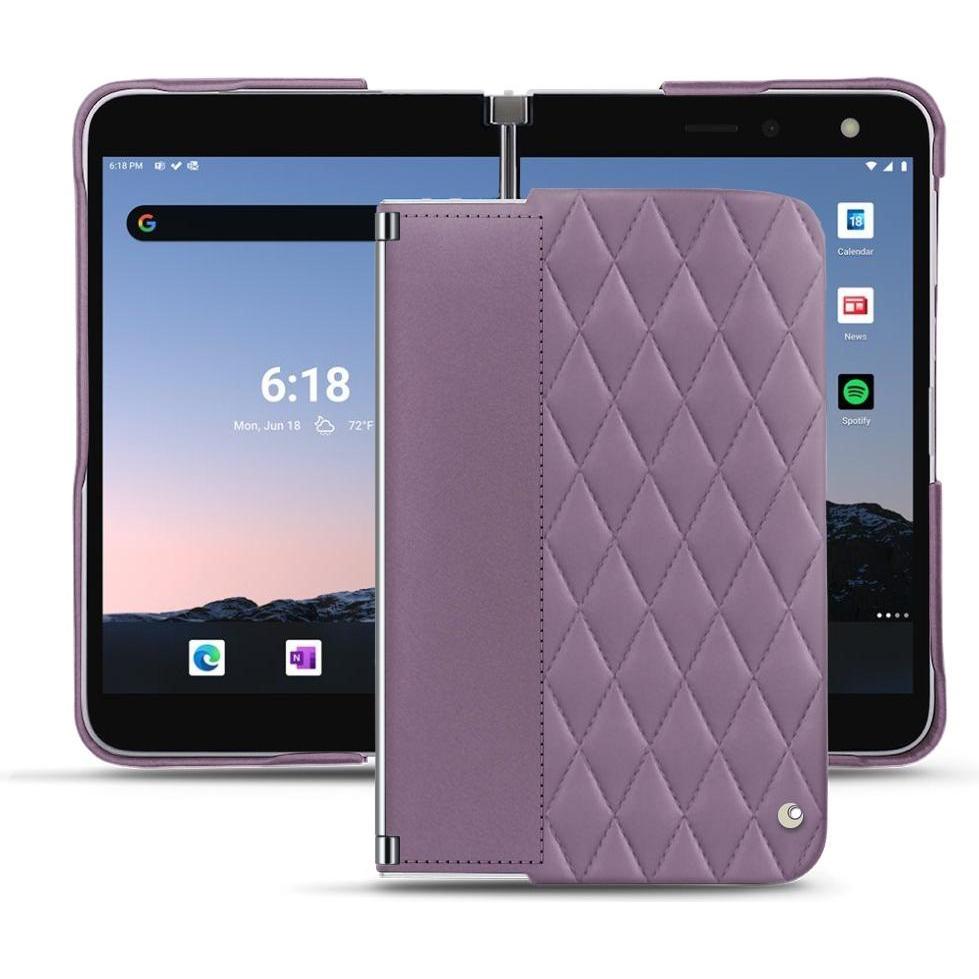 Thumbnail - Noreve Lederschutzhülle (Microsoft Surface Duo 2), Smartphone Hülle, Violett