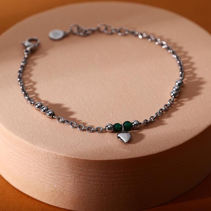 Image du produit Morellato - Fashion steel bracelet with green agate Talismani SAIX24