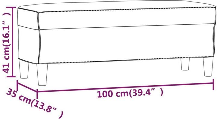 Produktbild vidaXL Bank (100 cm)