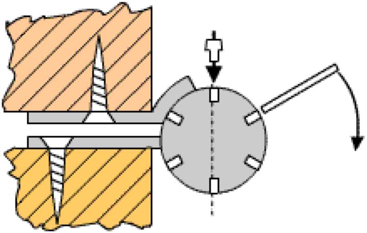 Actual product image Fridavo Spiral spring door hinge model M steel galvanised size 1 length 100 mm single action