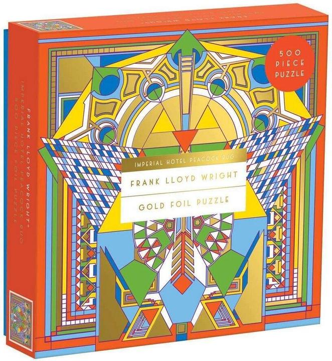 Produktbild Abrams & Chronicle 57815 - Frank Lloyd Wright Imperial Hotel Peacock Teppich - Folienpuzzle, 500 Teile (500 Teile)