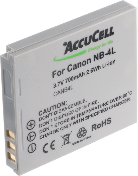 Actual product image Canon NB-4L (Camera battery)