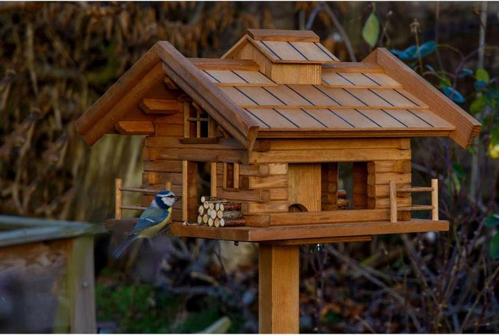 Image du produit Dobar Mangeoire pour oiseaux Tirol avec support 37 x 37 x 117 cm