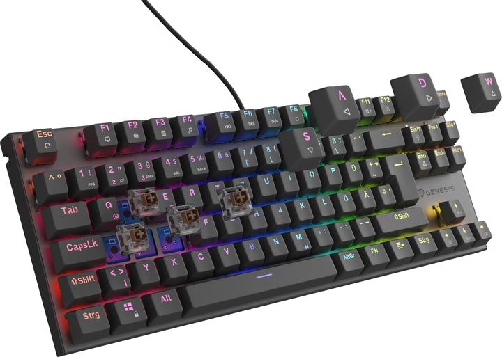 Genesis Gaming keyboard THOR 303 TKL brown wired DE (DE, Cable)