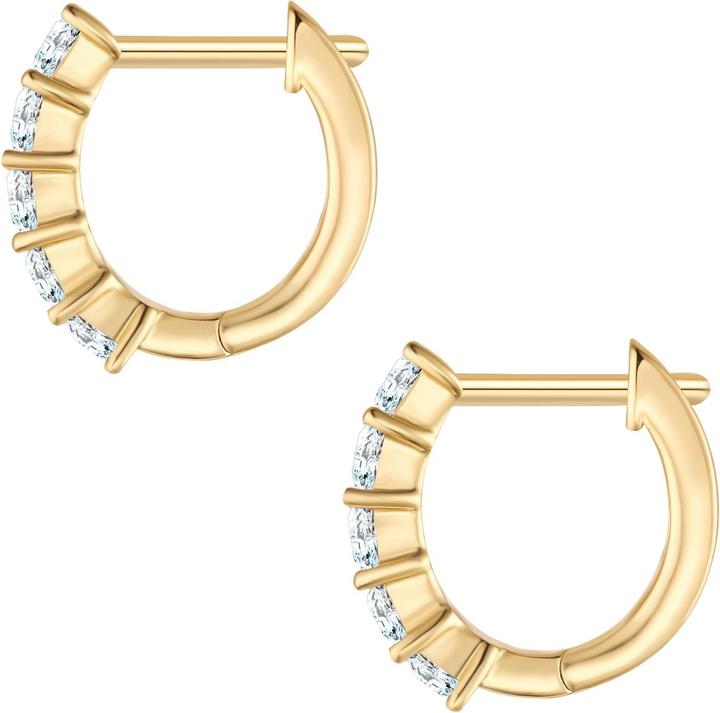 Produktbild Yokoamii Creolen gelbgold Zirkonia weiss - 38628 (Messing)