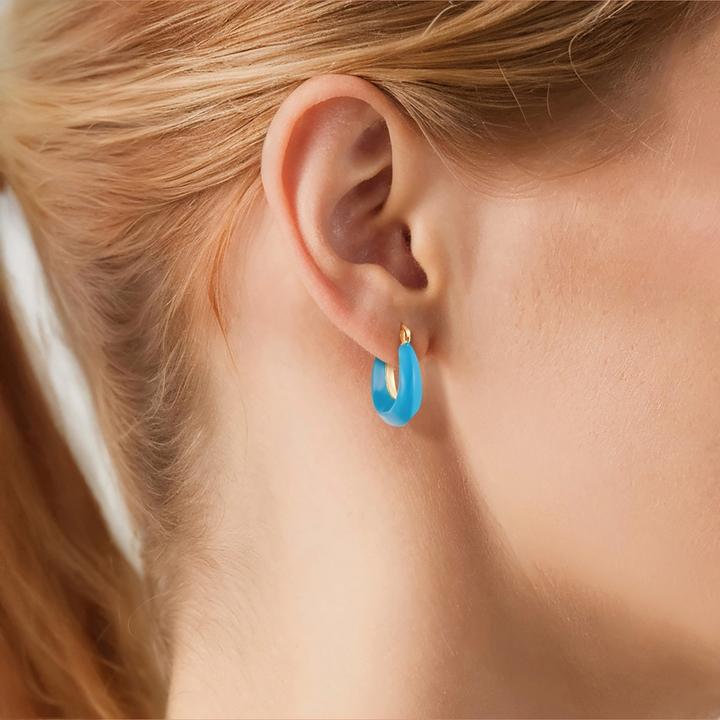 Actual product image Yokoamii Ladies hoop earrings - 35990 (Brass 100%)