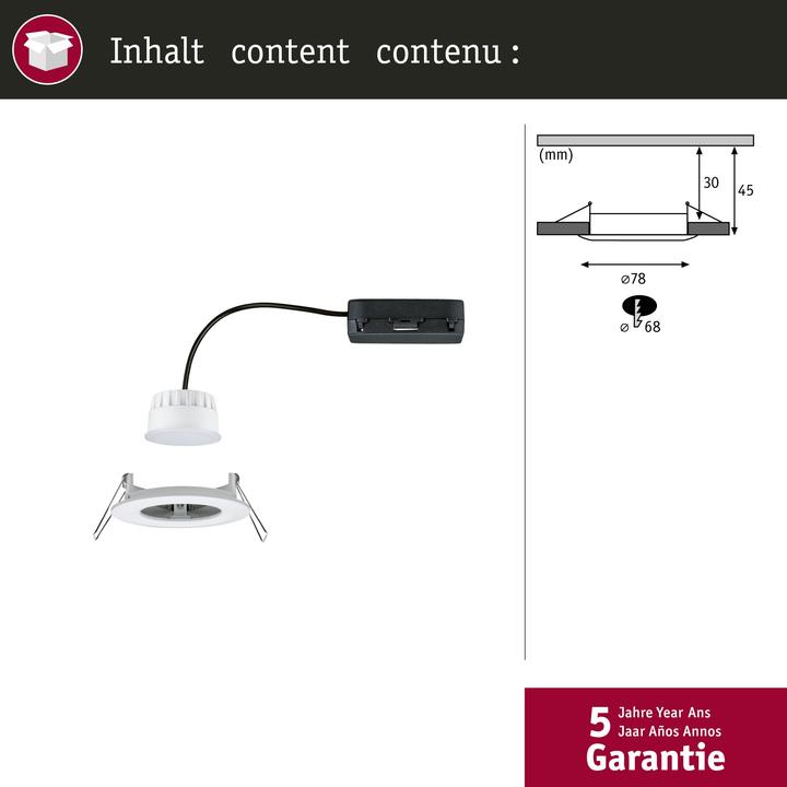 Produktbild Paulmann Einbauleuchte Nova Zigbee (530 lm)