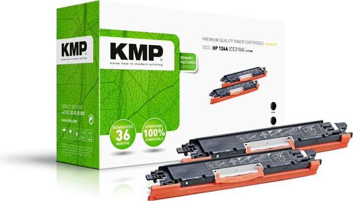 Image du produit KMP DOUBLEPACK H-T148D - Pack de 2 - Noir - compatible (CF, R)